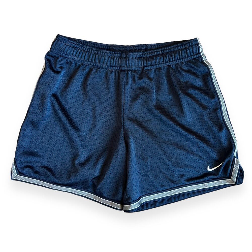 Nike Women's Navy Blue Mesh Athletic Running Shorts